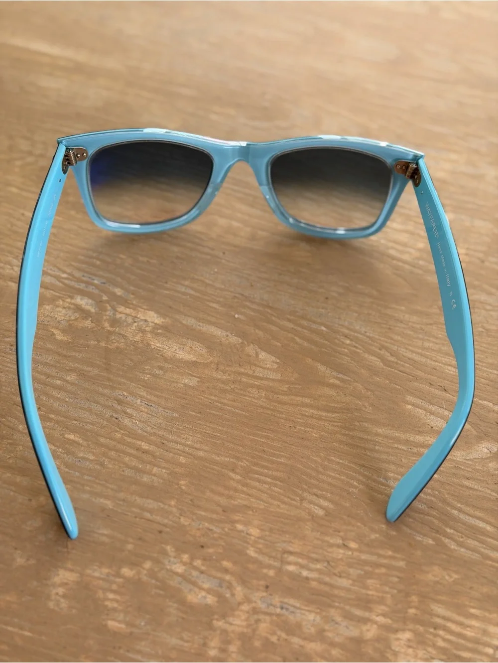 Ray-Ban Black & Blue Wayfarer Sunglasses with Original Case